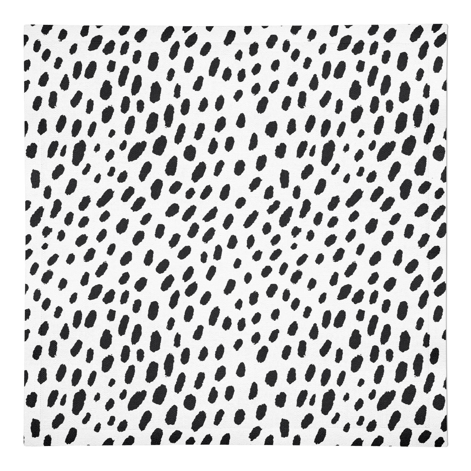 Monochromatic Spot Pattern 10" x 10" Cotton Twill Napkin